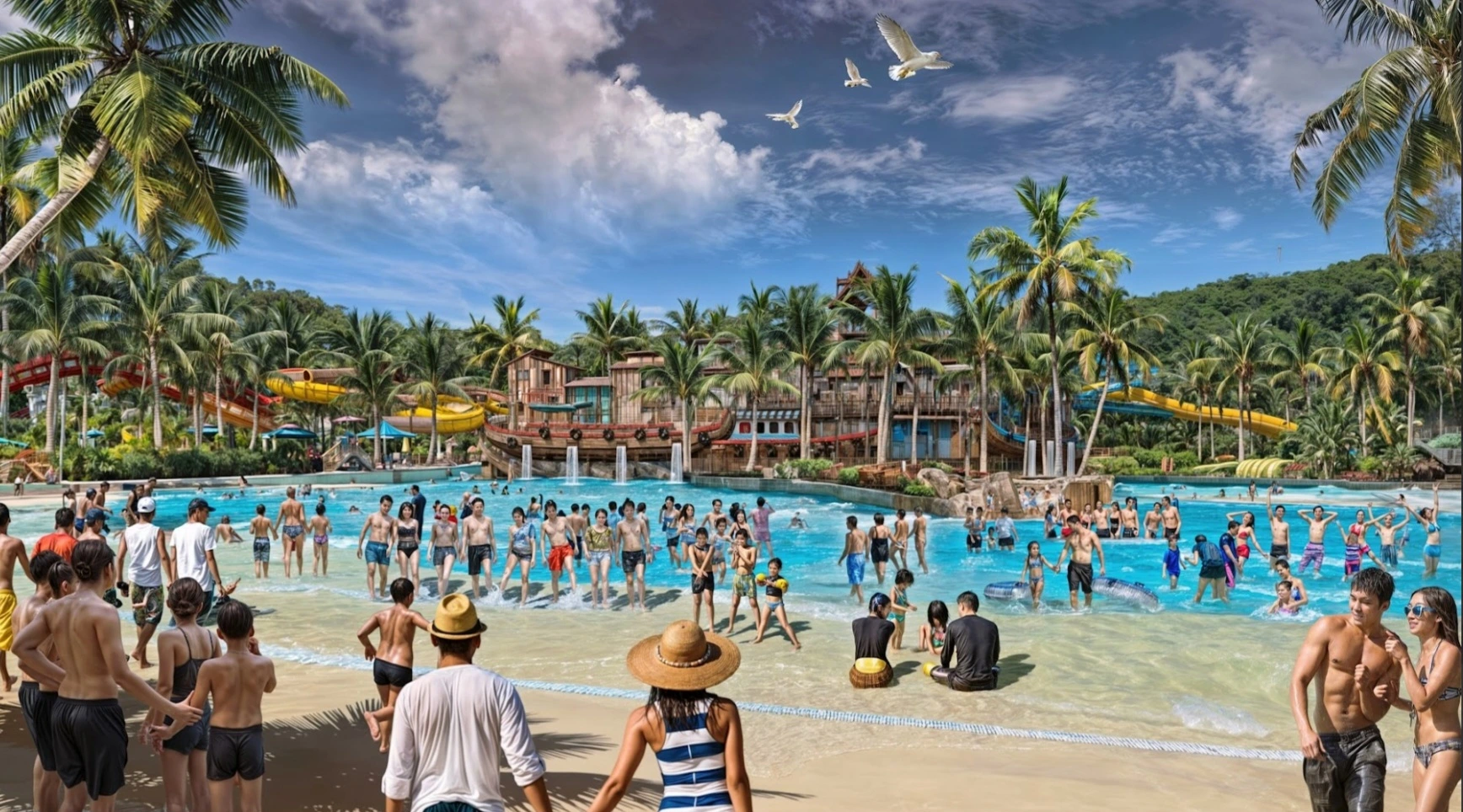 Công viên nước chủ đề quy mô 19 ha ẢNH: SUN PROPERTY