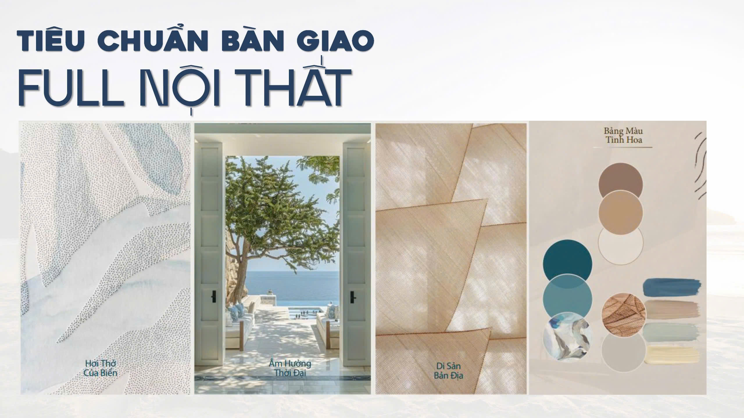 Tiêu chuẩn bàn giao full nội thất